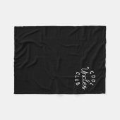 ウンクレスクールクラ最高のブ叔父エバおもしろいーファス フリースブランケット (正面(横))