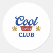 ウンクレスクールクラ最高のブ叔父エバおもしろいーファス ラウンドシール (正面)