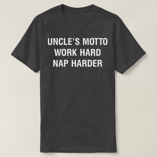 ウンクレスモットワーク懸命昼寝ハード Tシャツ (デザイン正面)