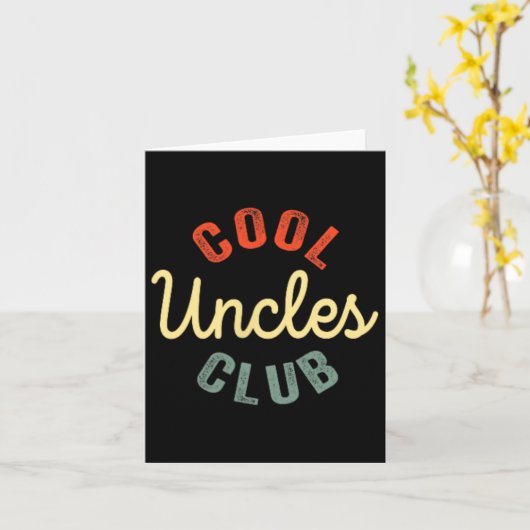 ウンクレス最高のクル叔父のおもしろい父の日2 Si カード (黄色い花)