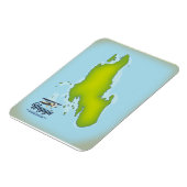 ウングジャ島の旅行地図 マグネット (左側)