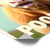 ウンコしてるのか？牛おもしろい術ハイランド牛 ポスター (角)