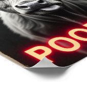 ウンコしてるのか？牛おもしろい術ハイランド牛 ポスター (角)