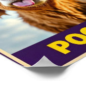 ウンコしてるのか?牛おもしろい術ハイランド牛 ポスター (角)