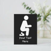 ウンチおもしろいジカスタマイズョーク ポストカード (スタンド正面)