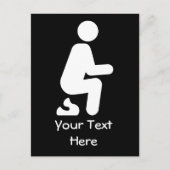 ウンチおもしろいジカスタマイズョーク ポストカード (正面)