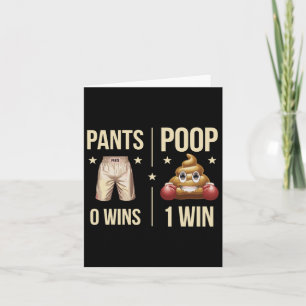 ウンチおもしろいトイレユーモアウンチボクシングミームパンツ0 P カード