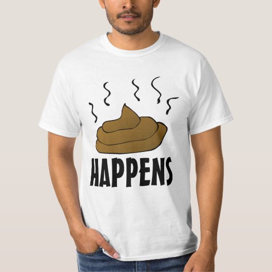 ウンチがおもしろい起こるTシャツ Tシャツ (正面)