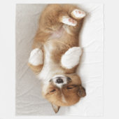 ウンチが付いている フリースブランケット (正面)