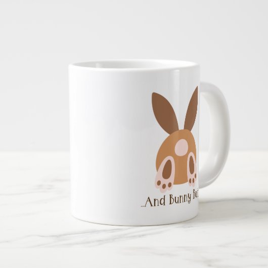 ウンチが発生…...そしてバニーお尻! ジャンボコーヒーマグカップ (正面右)