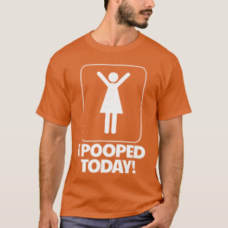 ウンチしたよトイレ ユーモア おもしろ 女性用 ウンチしたよトイレ Tシャツ