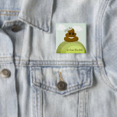 ウンチとして及び丘の誕生日ボタンに古いEmoji 缶バッジ (インサイチュ)