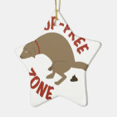 ウンチなしの地帯 セラミックオーナメント (左)