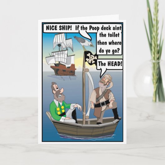 ウンチの冗談。カード カード (正面)