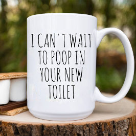 ウンチの新しいトイレおもしろいの新しい住宅所有者 コーヒーマグカップ