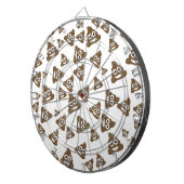 ウンチのEmojiおもしろいでかわいいパターン ダーツボード (正面右)