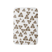 ウンチのEmojiおもしろいでかわいいパターン バスマット (正面縦)