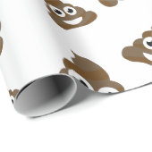 ウンチのEmojiおもしろいでかわいいパターン ラッピングペーパー (ロールコーナー)