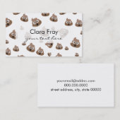 ウンチのEmojiかわいいパターン 名刺 (正面/裏面)