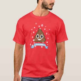 ウンチのEmojiのおもしろいなクリスマスのTシャツ Tシャツ