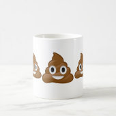 ウンチのemojiのマグの山 コーヒーマグカップ (中央)