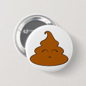 ウンチのPoopyのがらくたのかわいいウンチPooyのかわいいのPooの部分 缶バッジ (正面&裏面)