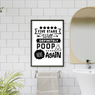 ウンチは再おもしろいびトイレの標識 ポスター