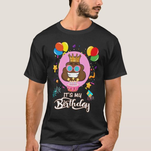 ウンチイッツマイ誕生日 Tシャツ (正面)