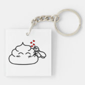 ウンチイン・ラブ – Brootsch the PooPoo キーホルダー (裏面)