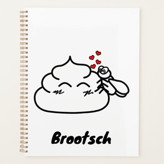 ウンチイン・ラブ – Brootsch the PooPoo プランナー手帳 (正面)