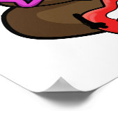 ウンチスおもしろいタポップ・アートのープン ポスター (角)