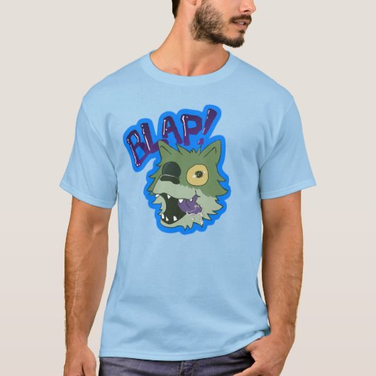 ウンチゾンビのオオカミ子犬- BLAP! Tシャツ (正面)