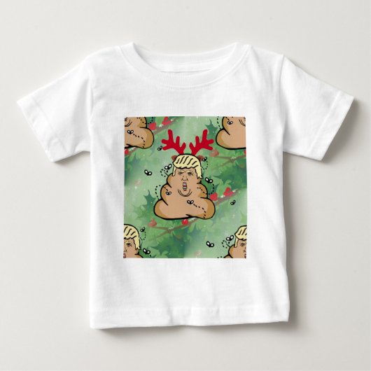 ウンチトナディドナルド切り株 ベビーTシャツ (正面)
