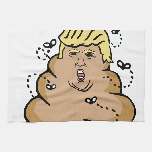 ウンチドナルドトランプ キッチンタオル (横)