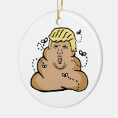 ウンチドナルドトランプ セラミックオーナメント (左)