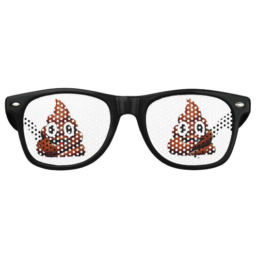 ウンチノベルティパーティーサングラスファングラス レトロサングラス (正面)