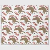 ウンチフリーゾーン ラッピングペーパー (フラット)