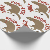 ウンチフリーゾーン ラッピングペーパー (角)