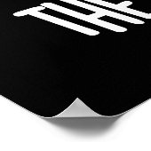 ウンチプンツダボムおもしろいプンプンダークBG ポスター (角)