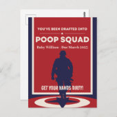 ウンチ分隊に徴兵された – ベビーの公開 ポストカード (正面/裏面)