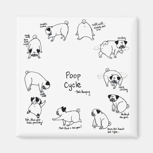 ウンチ周期 マグネット (正面)