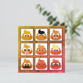 ウンチ多くの顔ヴィンテージ古い紙 (スタンド正面)