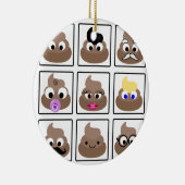 ウンチ多くの顔 セラミックオーナメント (右)