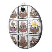 ウンチ多くの顔 ダーツボード (正面右)