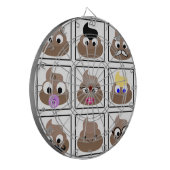 ウンチ多くの顔 ダーツボード (正面左)