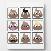 ウンチ多くの顔 フォトプラーク (正面)