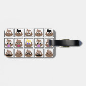 ウンチ多くの顔 ラゲッジタグ (裏面横)