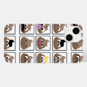 ウンチ多くの顔 Case-Mate iPhoneケース (裏面 (横))