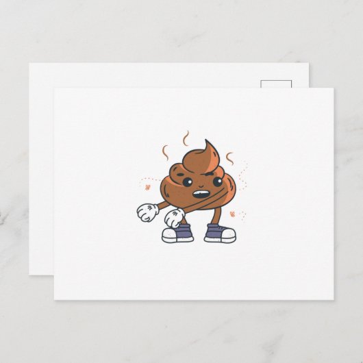 ウンチ床 ポストカード (正面/裏面)