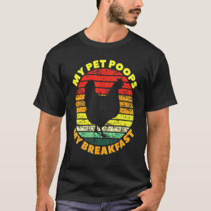 ウンチ朝食エッグズチキン Tシャツ